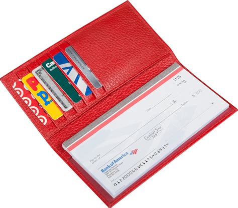 rfid checkbook cover with credit card slots|Handmade RFID Leather Checkbook Covers for Men and .